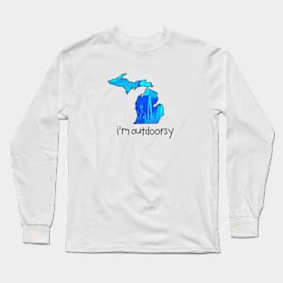 Michigan Outdoorsy Long Sleeve T-Shirt